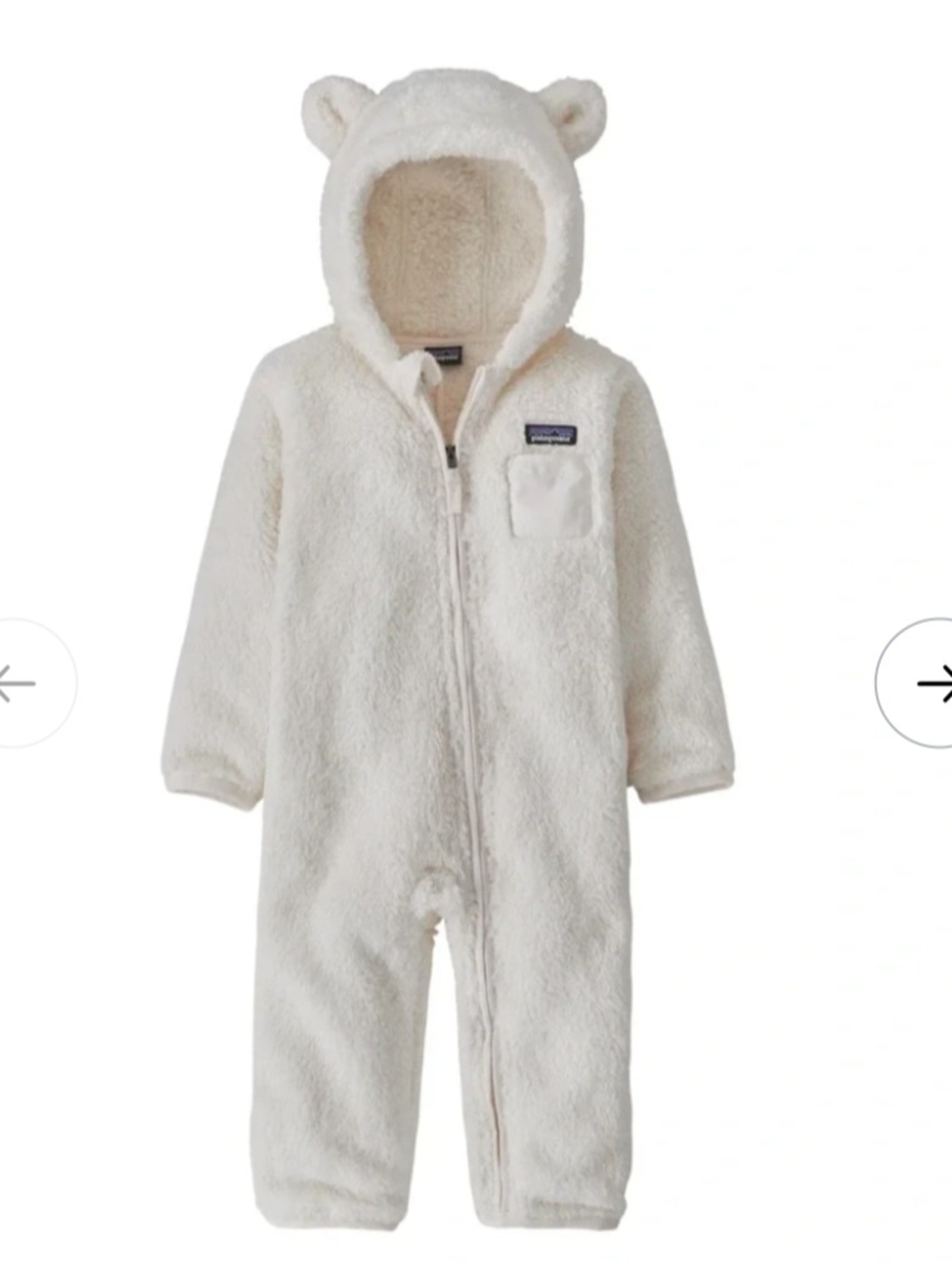 Patagonia Infant Furry Friends Bear Fleece Bunting 2T